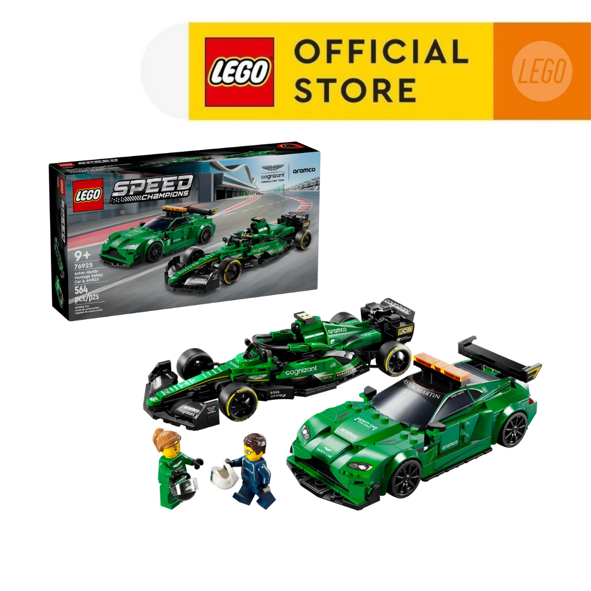 LEGO SPEED CHAMPIONS 76925 Đồ Chơi Lắp Ráp Xe An Toàn Aston Martin Và Siêu Xe Amr23 (564 chi tiết)