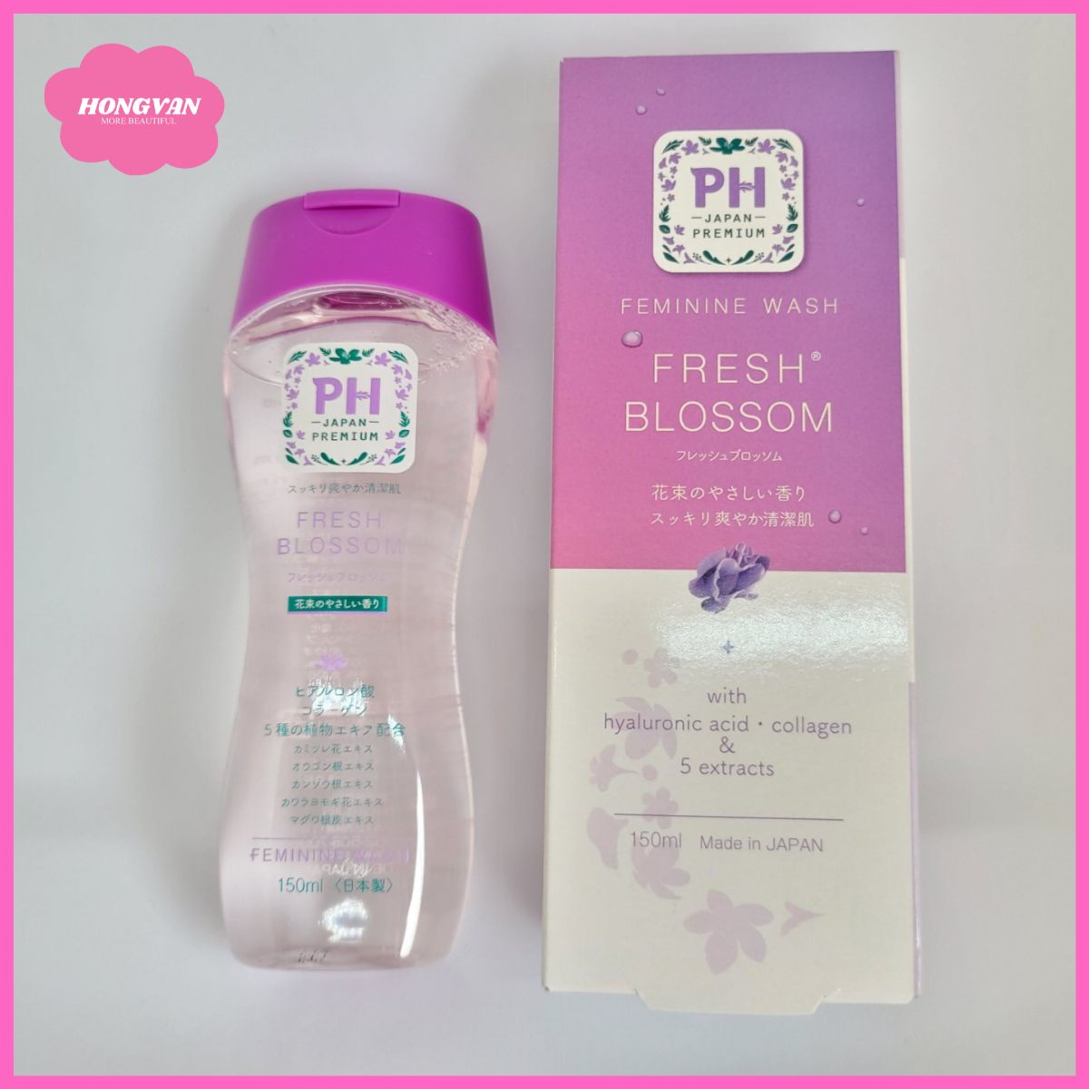 Dung dịch vệ sinh phụ nữ PH Care hương hoa 150ml từ Nhật Bản (FRESH BLOSSOM)