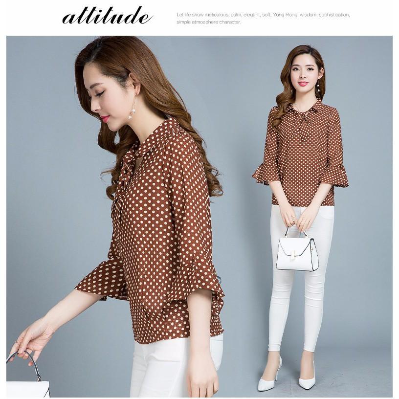 ÁO TAY LỠ CHẤM BI CAO CẤP TK101N