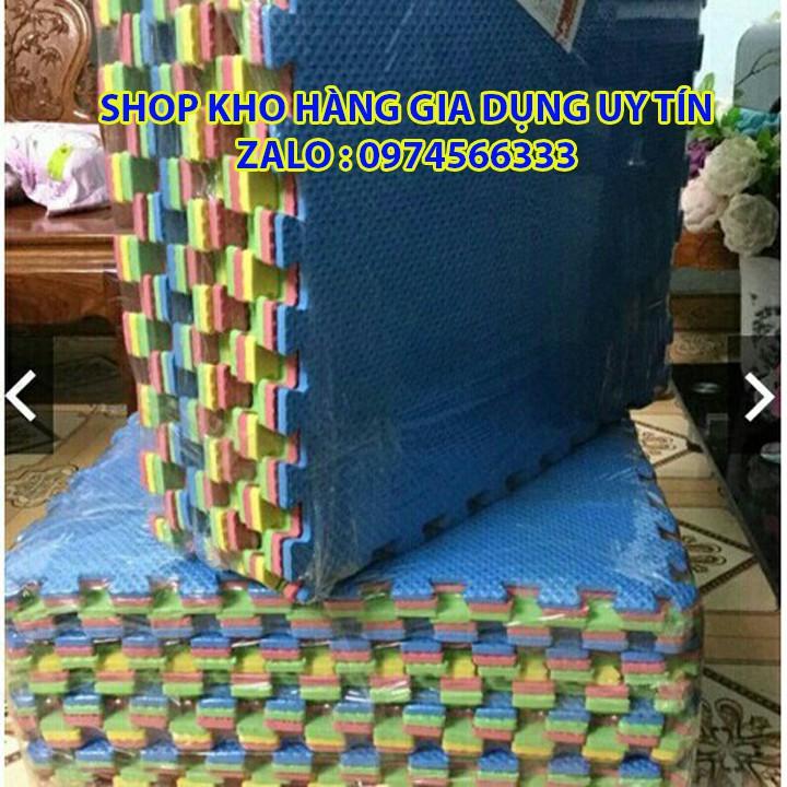 Thảm xốp nhiều màu có viền 60x60 cm