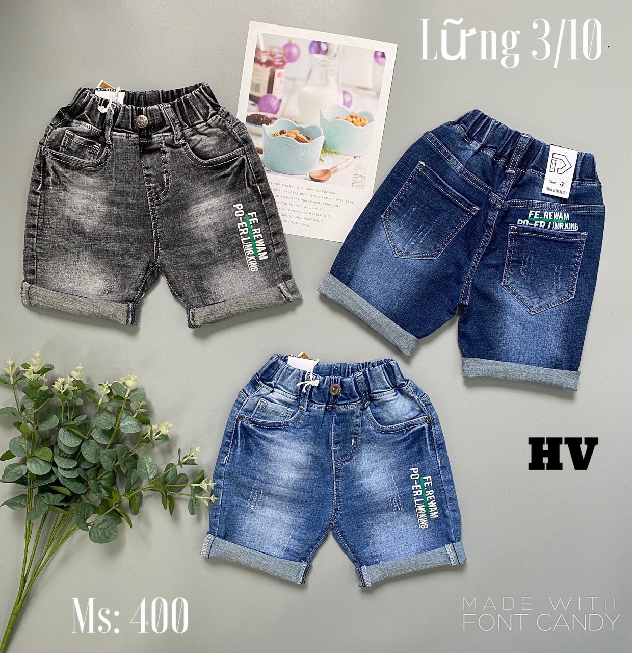 QUẦN JEANS LỬNG BÉ TRAI