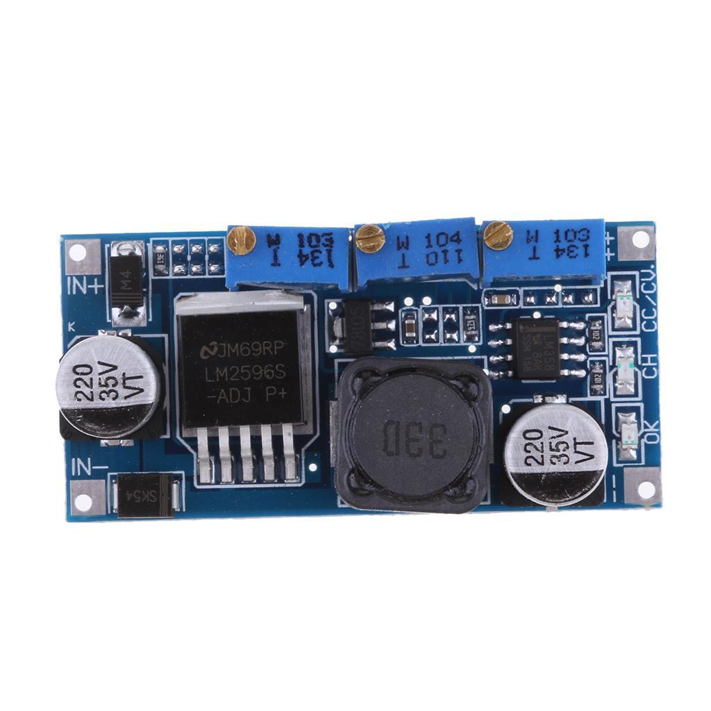 2Pieces Premium DC-DC Step Down Power Supply Adjustable Charging CC-CV Module Regulator with LED