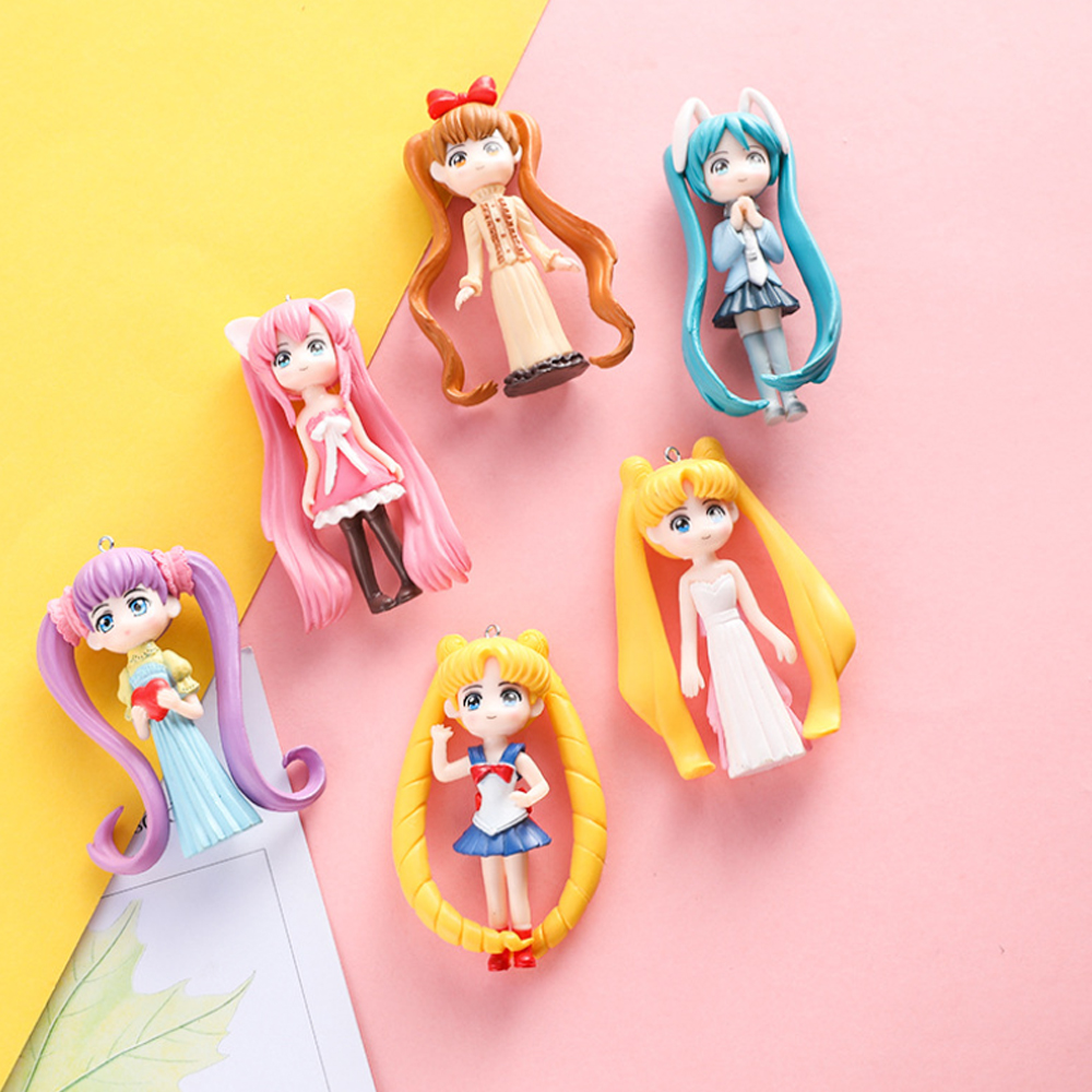 Bộ 06 mô hình nhân vật Thủy Thủ Mặt Trăng - Sailor Moon