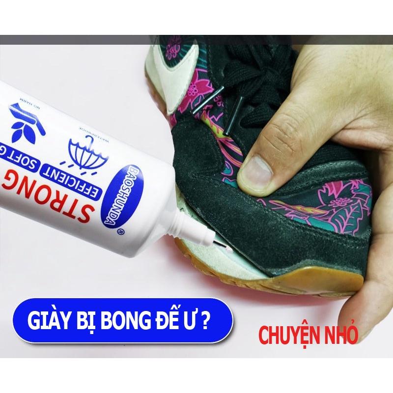 Keo dán giày dùng nhiệt trong suốt Strong Shoe Glue siêu dính, dẻo dai. không hại da