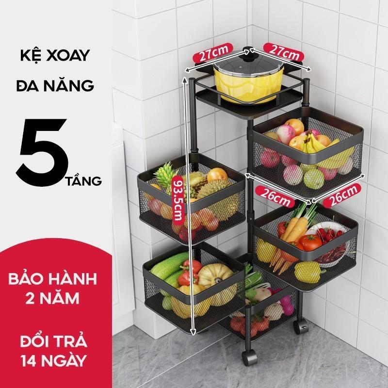 Kệ Đa Năng Kệ Sắt Vuông Xoay 360* Chất Liệu Thép Không Gỉ Có Bánh Xe Di Chuyển