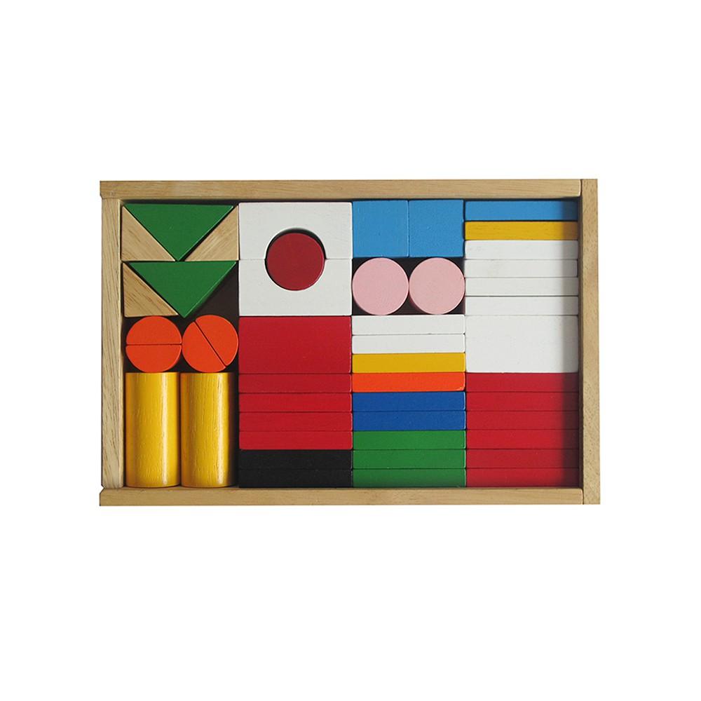 Bộ cờ quốc gia | Đồ chơi xếp khối gỗ hình cờ các nước | Đồ chơi gỗ Việt Nam