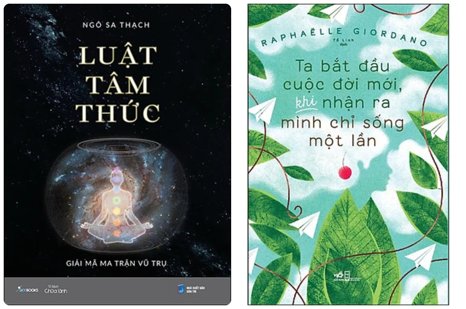 Combo 2Q: Luật Tâm Thức - Giải Mã Ma Trận Vũ Trụ + Ta Bắt Đầu Cuộc Đời Mới, Khi Nhận Ra Mình Chỉ Sống Một Lần (Sách Thức Tỉnh/Lý Trí/Hiểu Trái Tim)