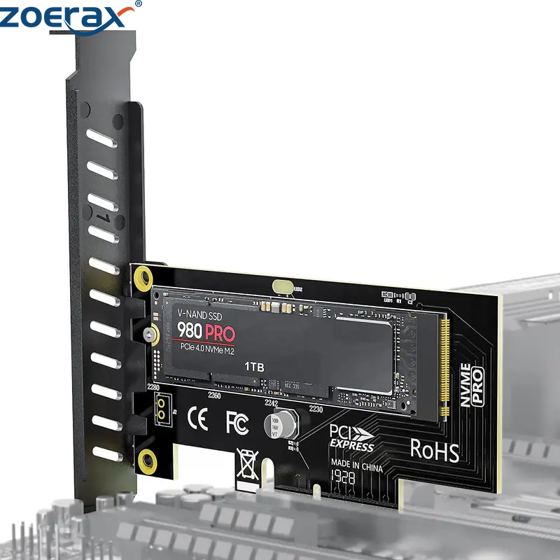 Bộ Chuyển Đổi ZoeRax NVME Pro M.2 NVME Pro SSD Sang PCIe 4.0 Thẻ Pcie Thẻ Hình Cho Máy Tính Card Âm Thanh Bộ Chuyển Đổi PCI Express M2