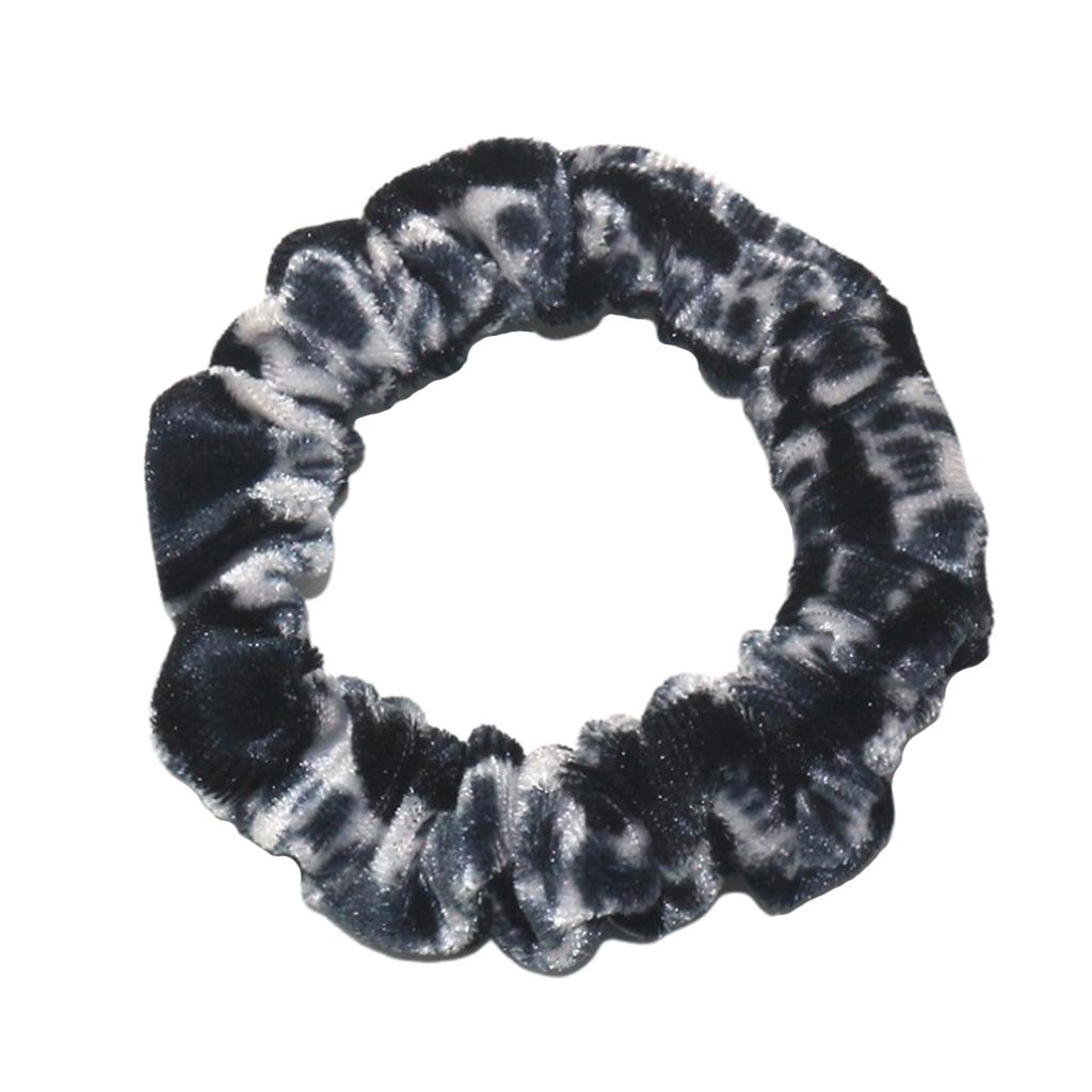2pcs Leopard Printed Elastic Hair Bands Scrunchies Hair Ropes Accessory