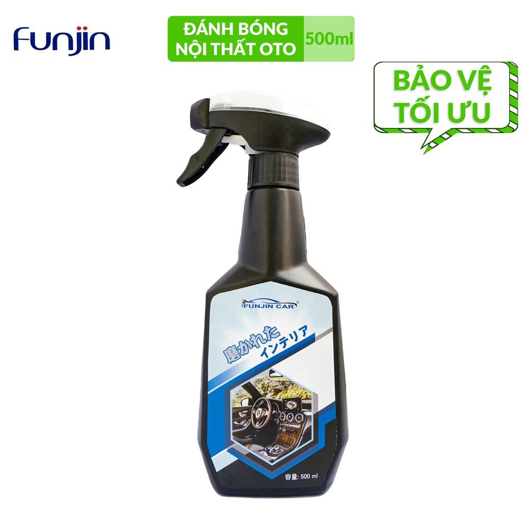 Dung dịch đánh bóng nội thất ô tô 500ml Funjin chính hãng