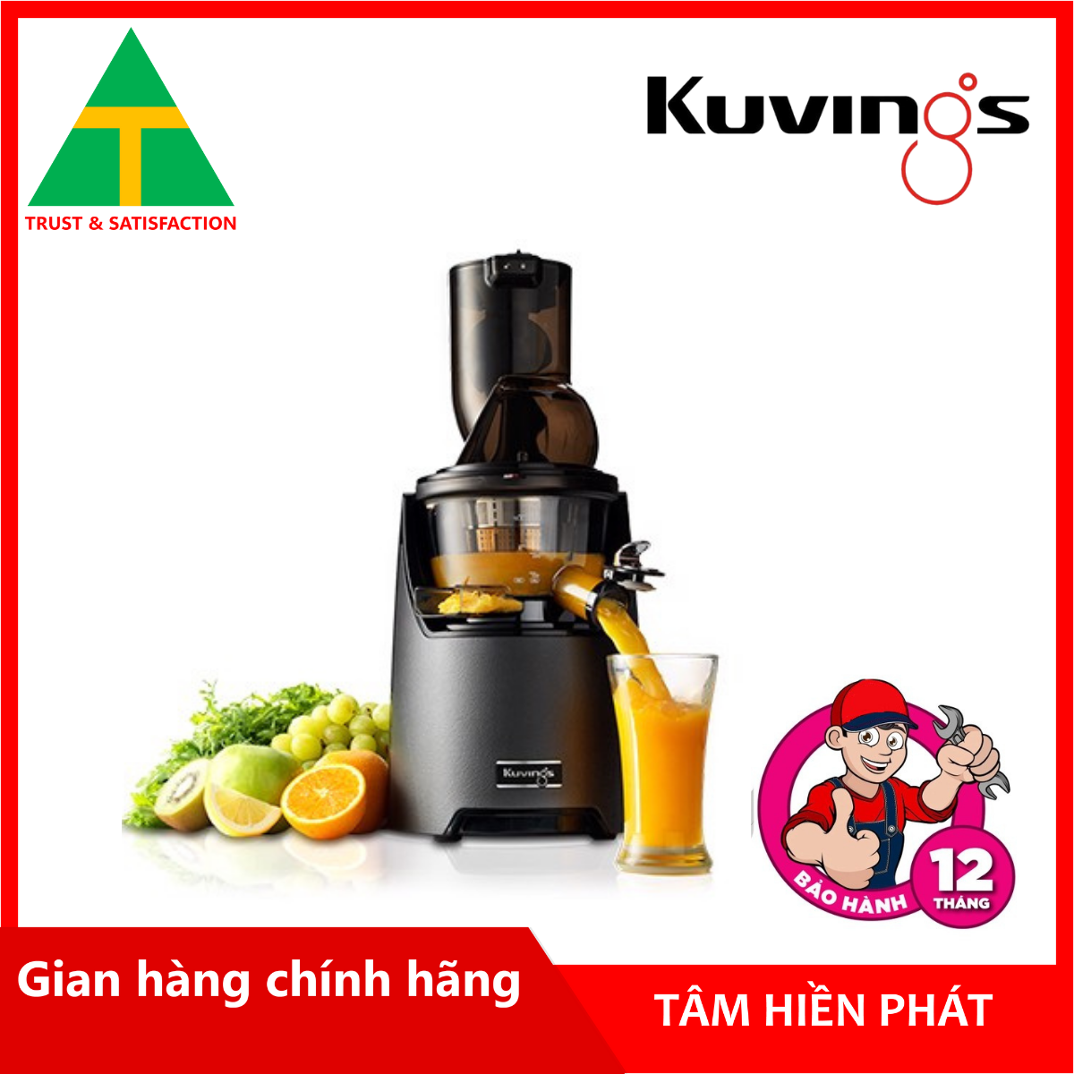 Máy Ép Chậm Kuvings EVO820 - Bạc - Hàng chính hãng