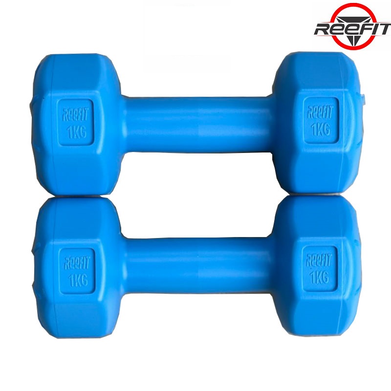 Bộ 2 tạ tay nhựa bát giác 1kg REEFIT
