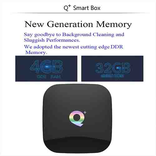 Q Plus Smart TV Box Android 9.0 Allwinner H6 4GB / 32GB 6K H.265 Media Player USB3.0 2.4G WiFi