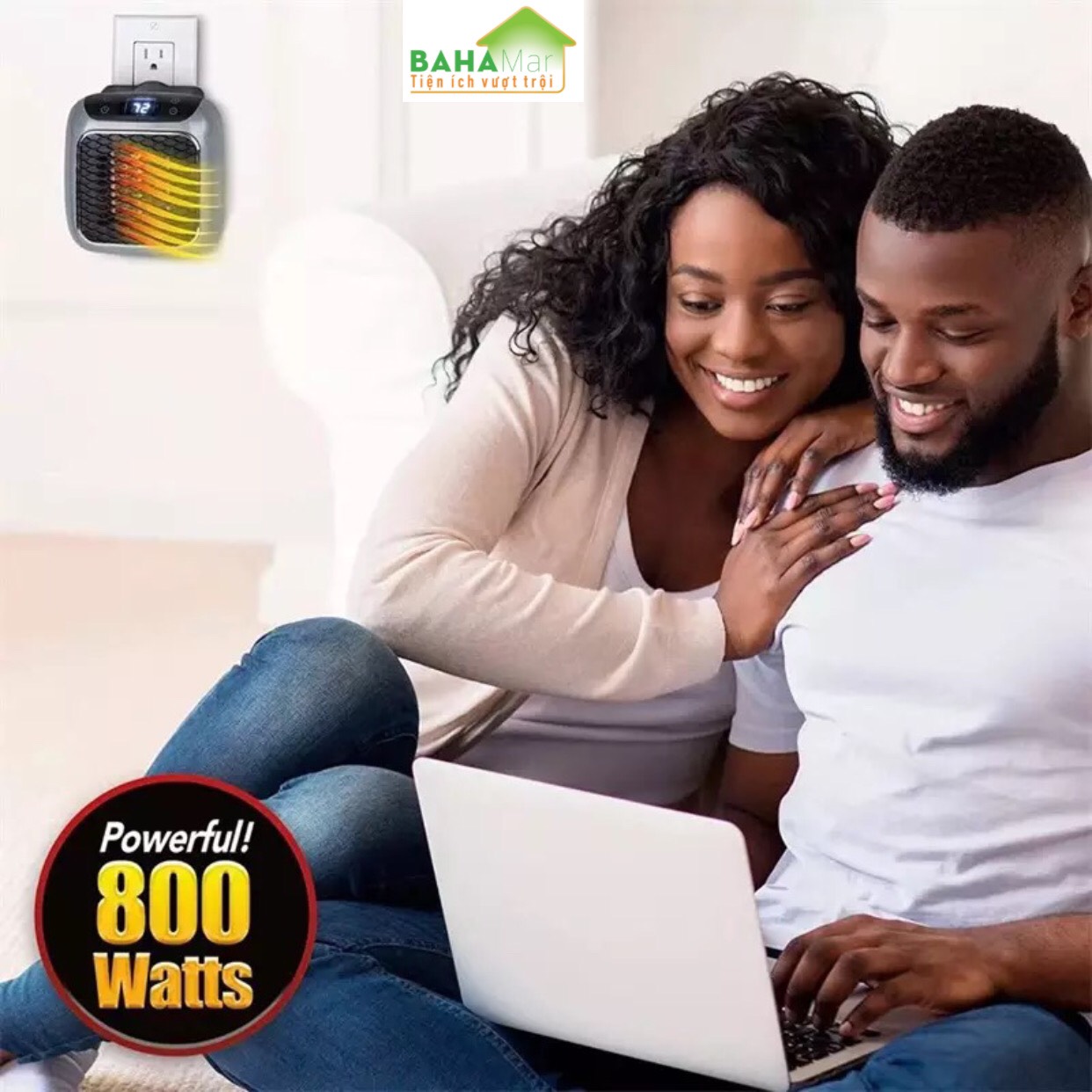 QUẠT SƯỞI MINI PTC LÀM NÓNG NHANH TẢN NHIỆT ĐỀU MANG KHÔNG KHÍ ẤM ÁP "BAHAMAR" Điều khiển từ xa không dây, ấm áp và thoải mái