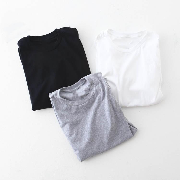 Set 3 áo thun bé trai bé gái form rộng vải dày mịn thoáng mát