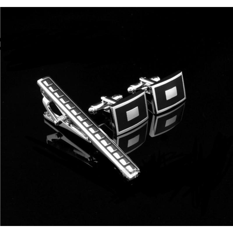 Set Cufflinks khuy măng sét và kẹp cà vạt cao cấp