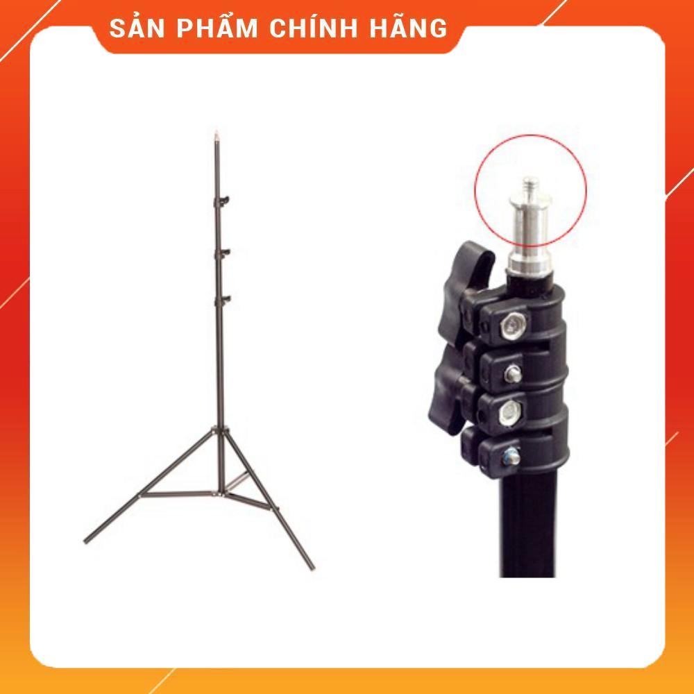 Chân Đèn livestream live thép cao tối đa 2m có thể hạ thấp xuống 70cm