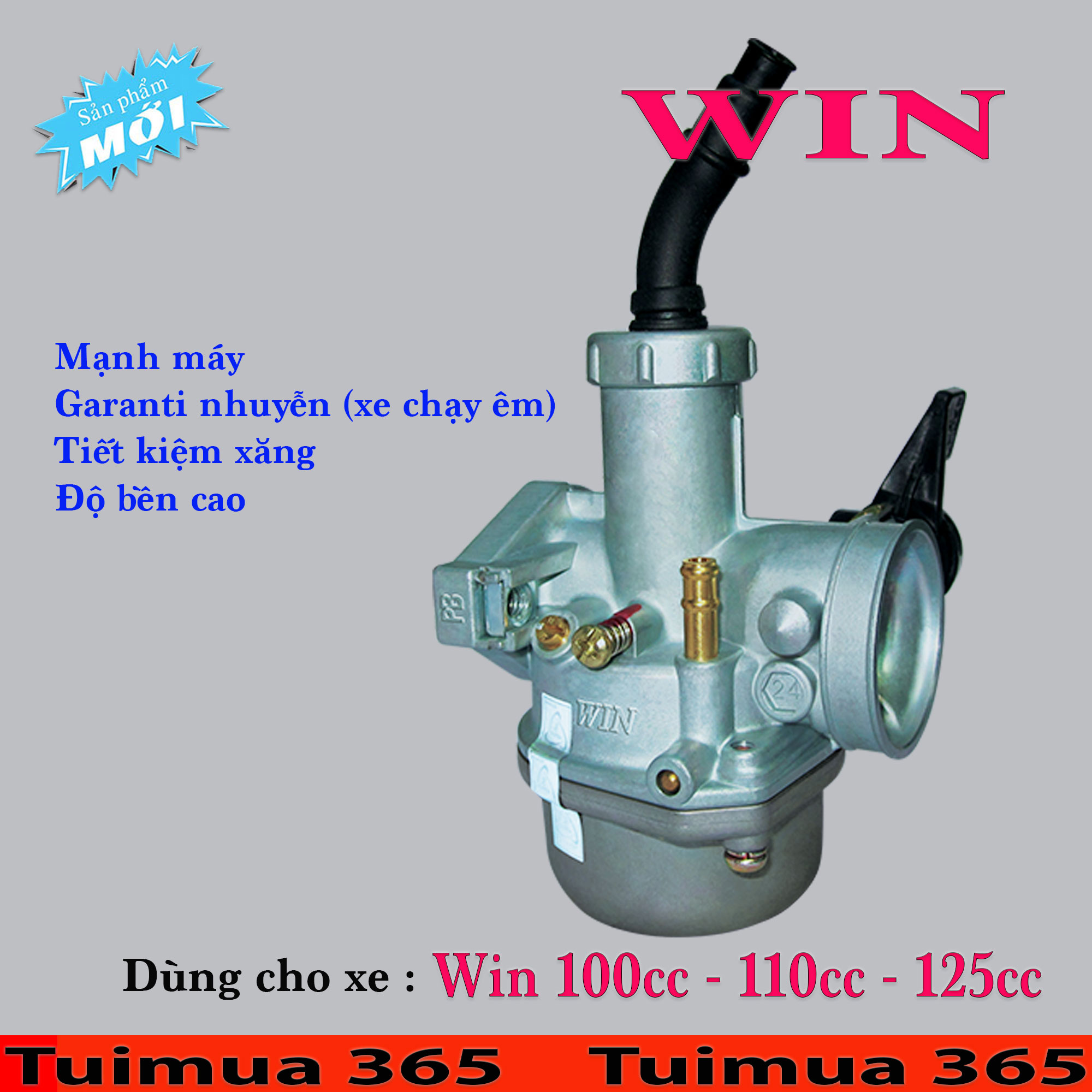 Bình Xăng Con (Bộ Chế Hòa Khí ) dành cho Win 100cc, Win 110cc, Win 125cc