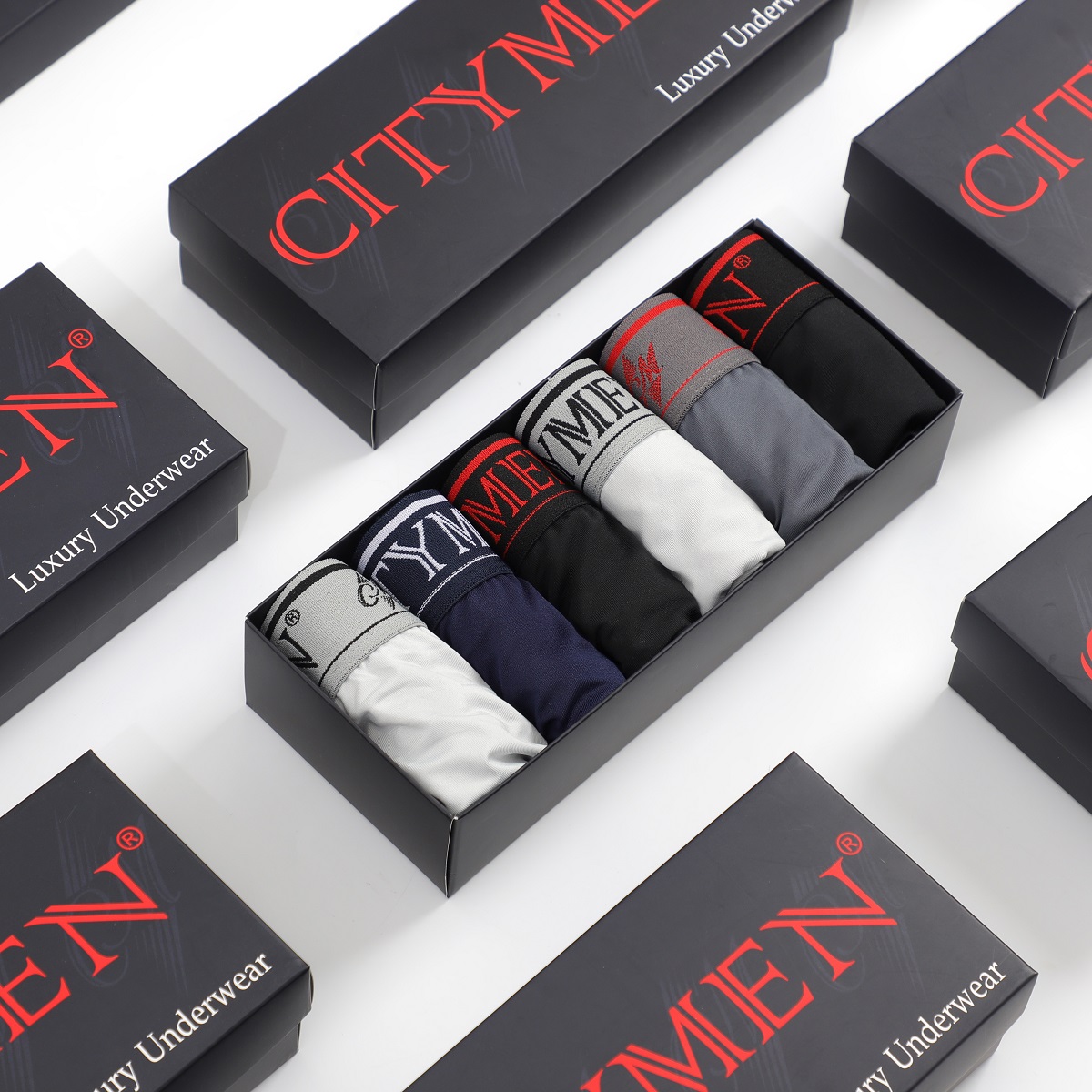 Hộp 6 Quần lót nam CITYMEN, thông thoáng và thấm hút mồ hôi tốt, vải thun lạnh 4 chiều cao cấp, quần xì, xịp, sịp nam, đồ lót nam - Giao màu ngẫu nhiên