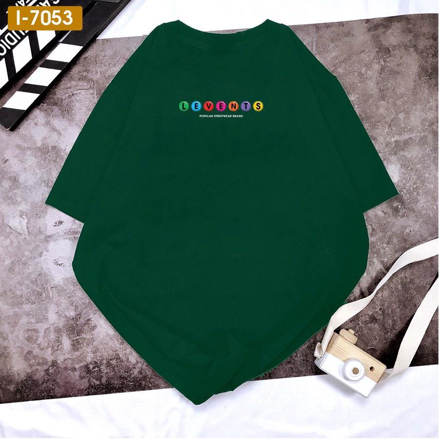 Áo Phông Nam Nữ Tay Lỡ Unisex In Chữ Màu