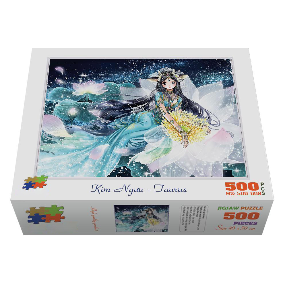 Bộ tranh xếp hình cao cấp 500 mảnh ghép – Kim Ngưu