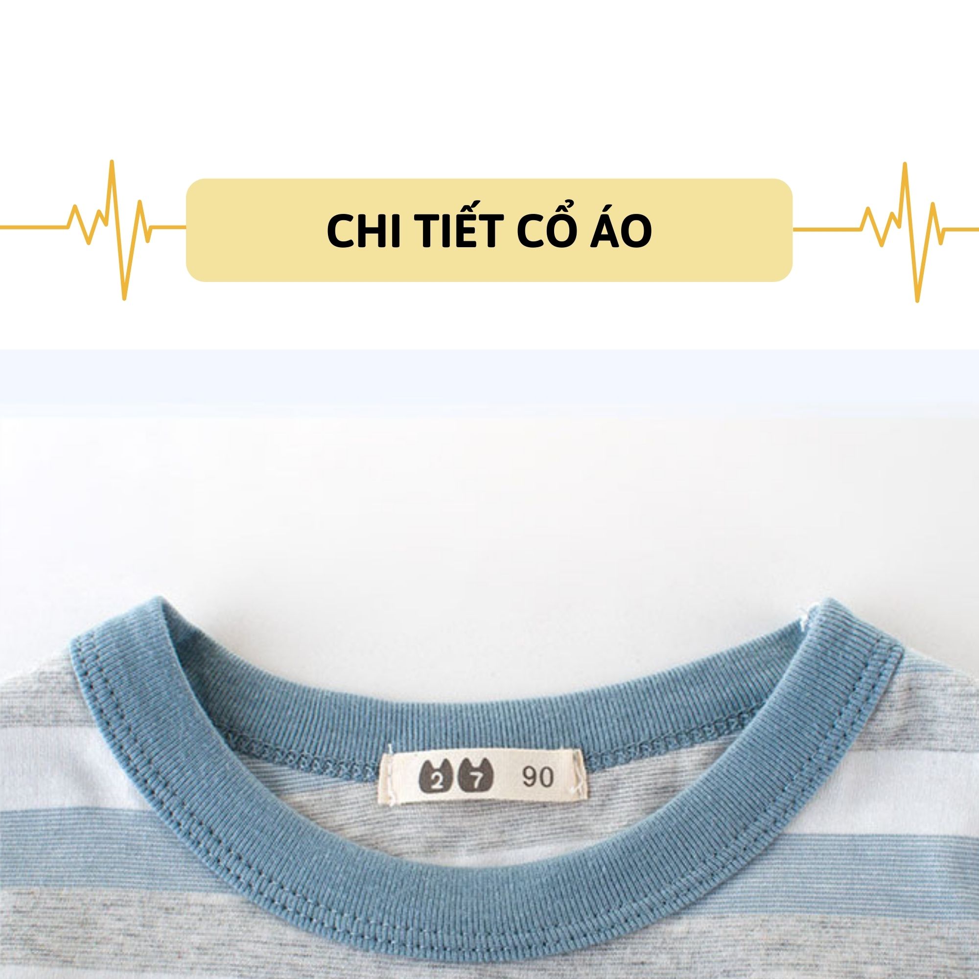 Áo thun bé trai 27Kids áo cộc cho bé họa tiết kẻ sọc chất cotton 100% S1004