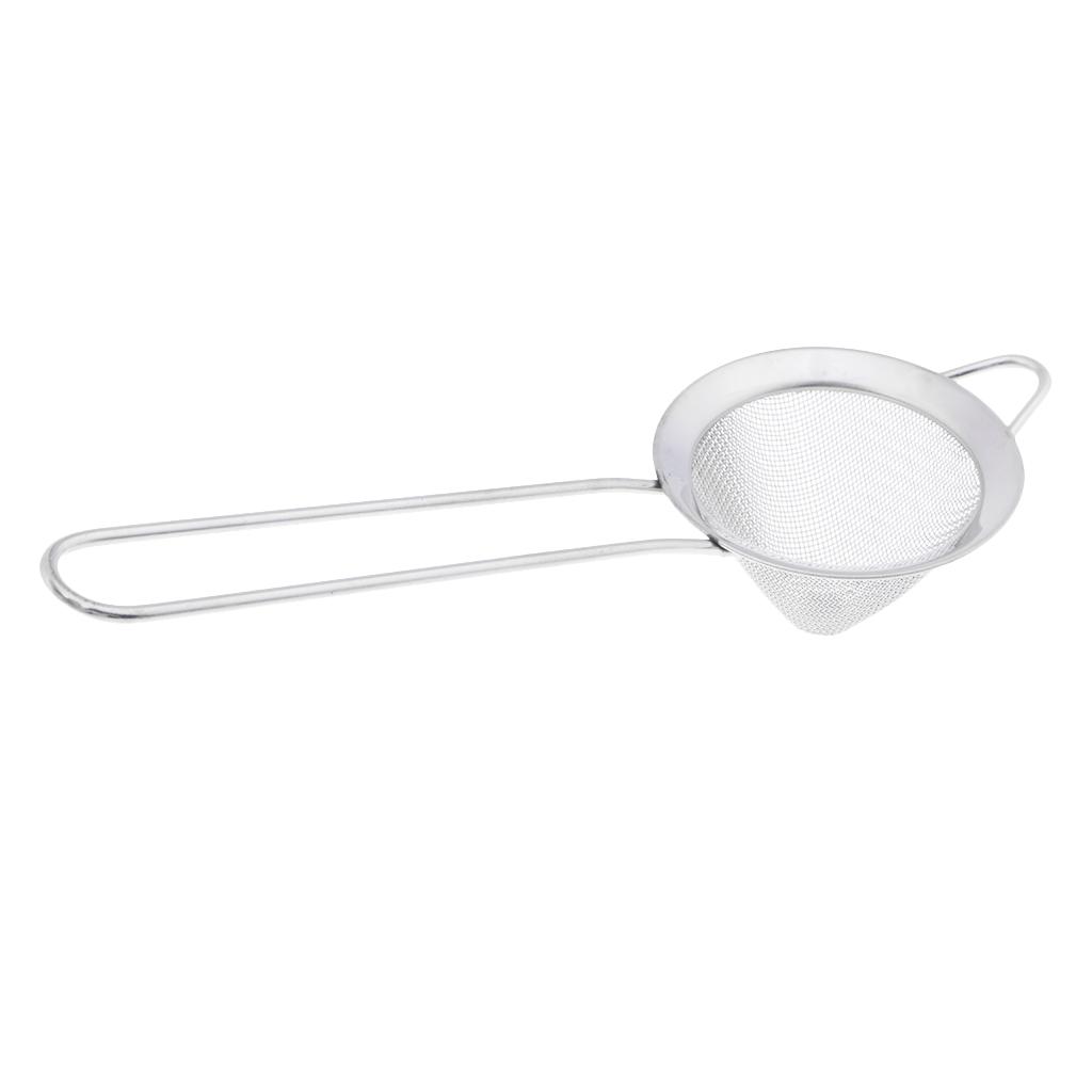Stainless Steel Fine Mesh Strainer Bowl Drainer Sieve Colander Sifter 7/9/12/14/16/18cm