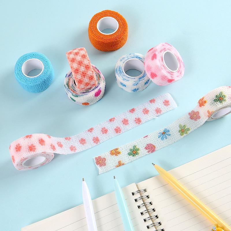 PK939 01 cuộn Băng dính washi tape họa tiết dễ thương hoạ tiết hấm bi nhiều màu, trang trí sổ tay, văn phòng