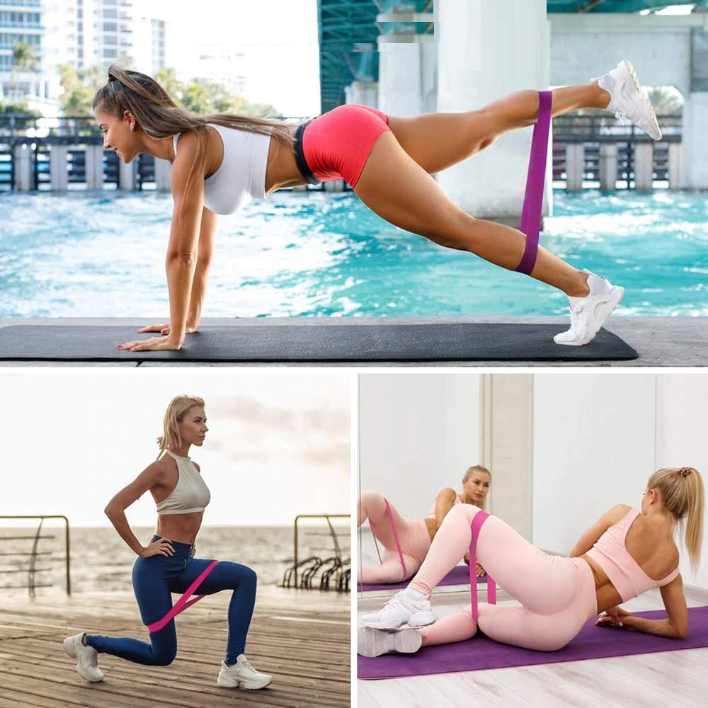 Bộ dây tập kháng lực YOGA Có vạch lực chính hãng SPORTY YGB4 co giãn đàn hồi cho tập thể hình( Bộ 4 dây, 5 dây, 8 dây)