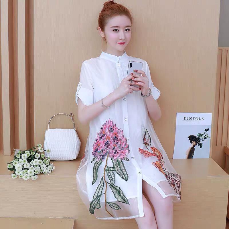 ĐẦM SUÔNG IN BÔNG - DT1294-150