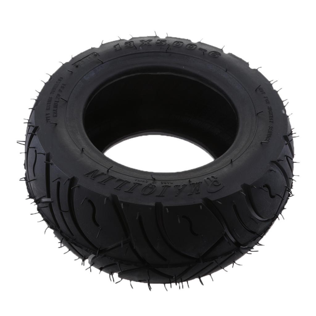 Puncture Resistant 13x5.00-6 Rubber Tire for Scooter Quad Electric Bike