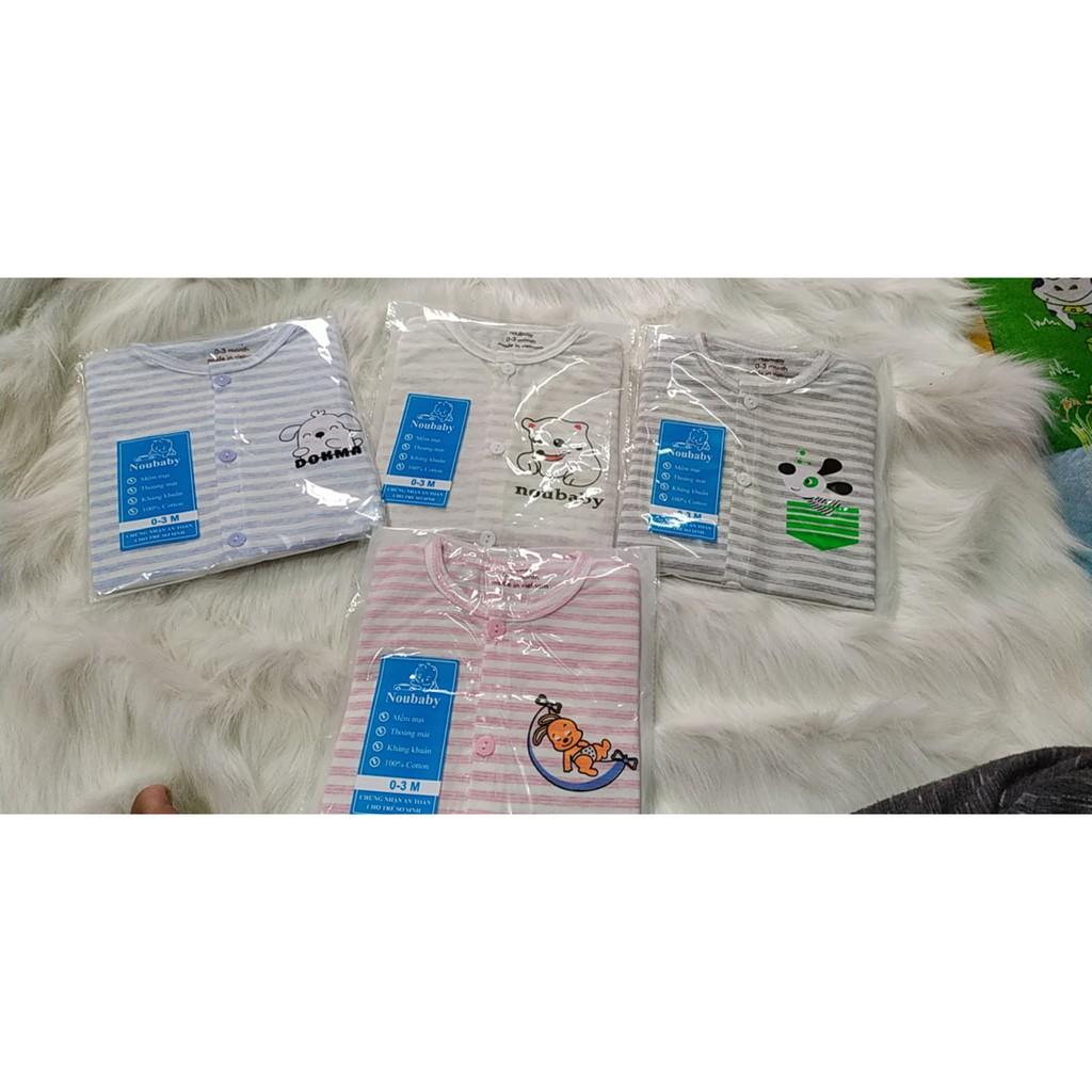 Bộ dài tay cotton kẻ cho bé Trai & Bé Gái Từ 3kg đến 16kg
