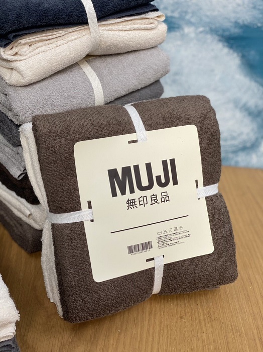 Set 2 khăn tắm cotton Muji