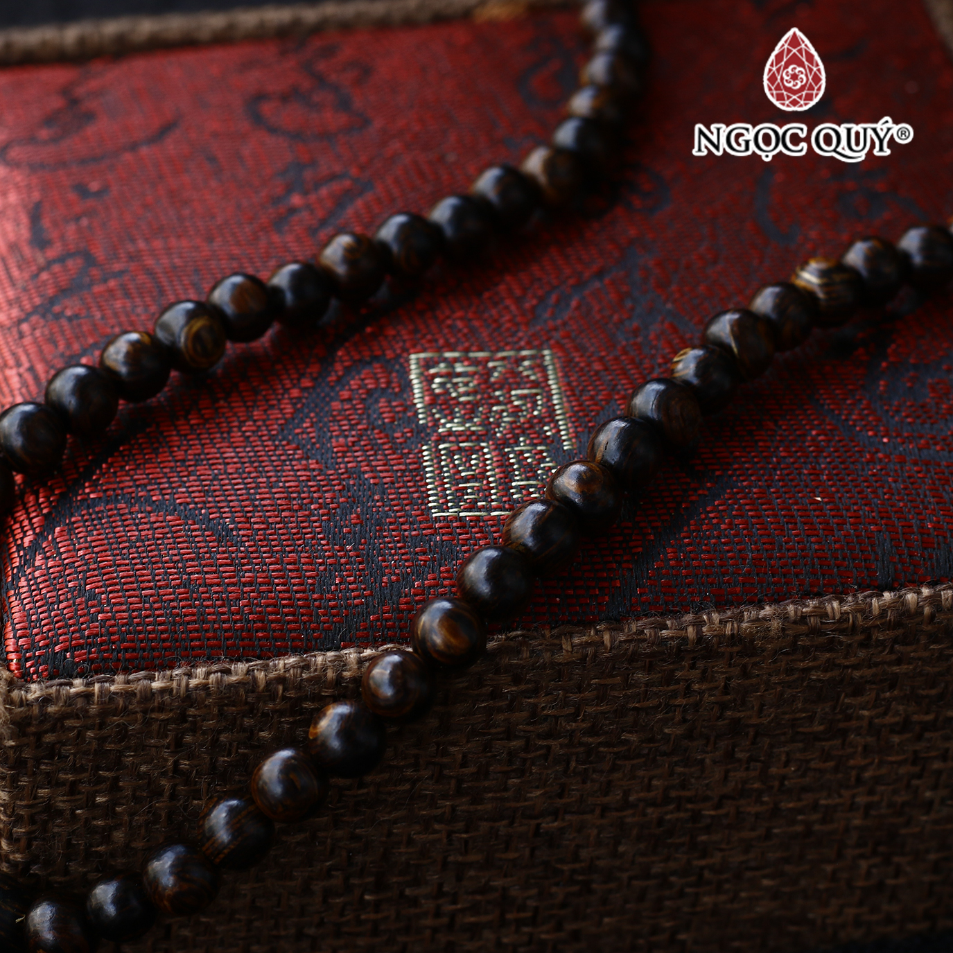 Vòng chuỗi 108 hạt trầm sánh 6mm - Ngọc Quý Gemstones
