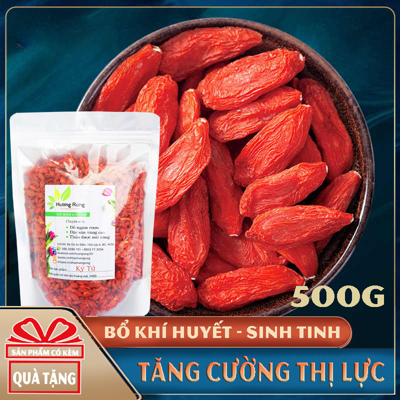 Kỷ tử, câu kỷ tử 1kg loại tuyển chọn như hình, bồi bổ khí huyết, làm sáng mắt