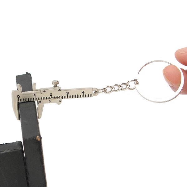 Thước kẹp mini kèm móc khoá inox, kích thước 30mm