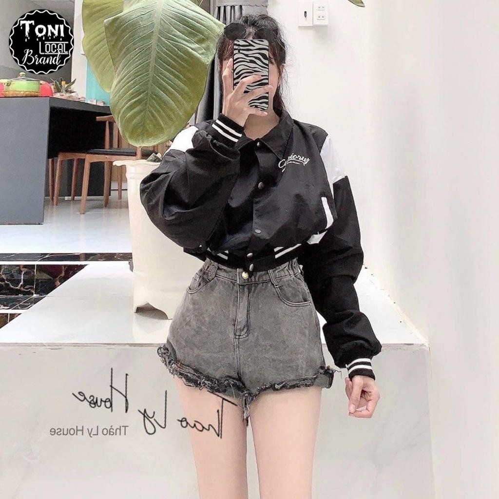 Áo Khoác Dù Bomber Lửng Curiorty - Áo Khoác Nữ 2 lớp Unisex (M180 - Kèm ảnh thật)