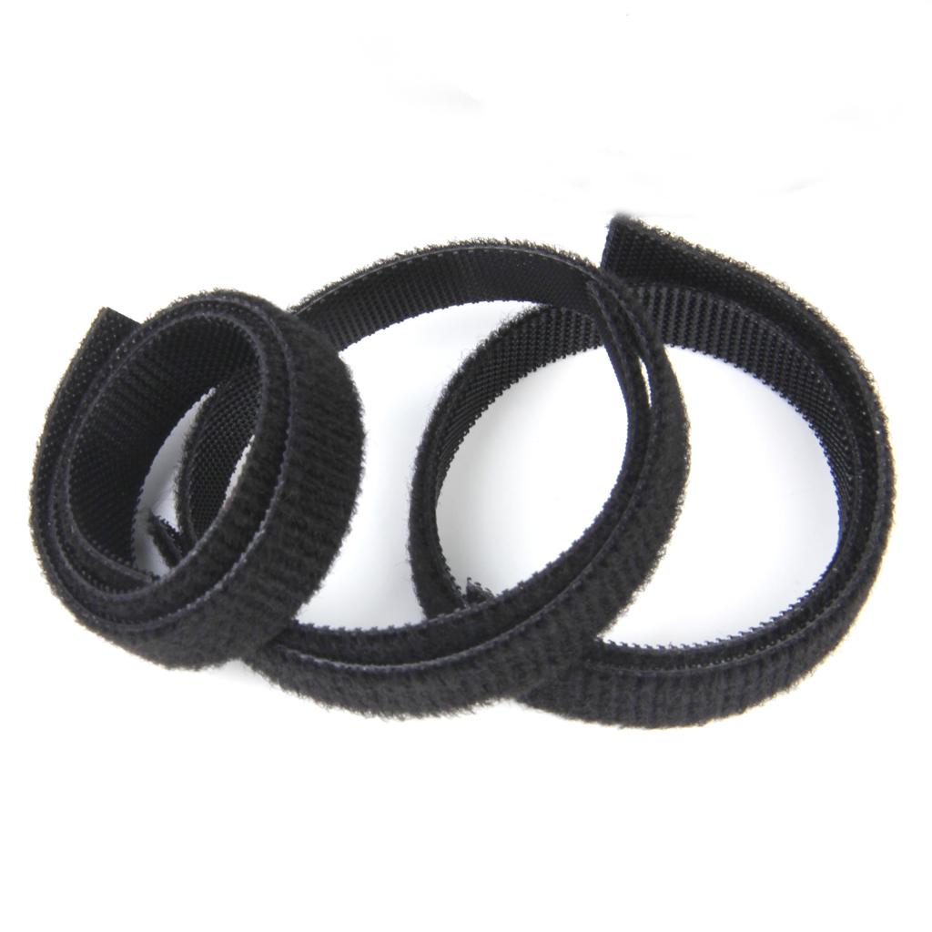 Nylon Hook Loop Cable Ties Tidy Strap Cabling Organiser with Metal Buckle