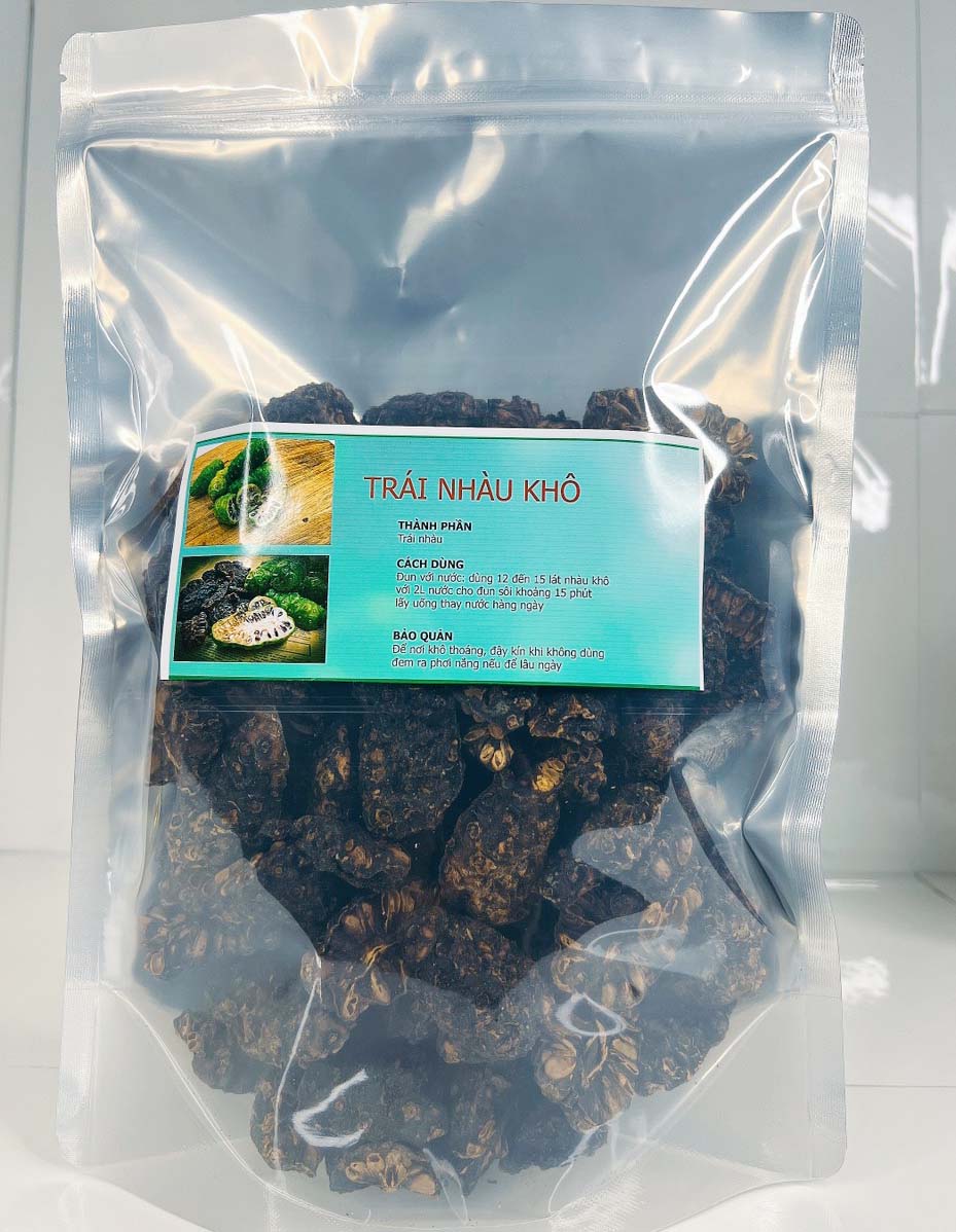 Trái nhàu khô làm trà ( Gói 1kg) - Trái nhàu là thảo dược quý hỗ trợ nhức mỏi tiểu đường và K
