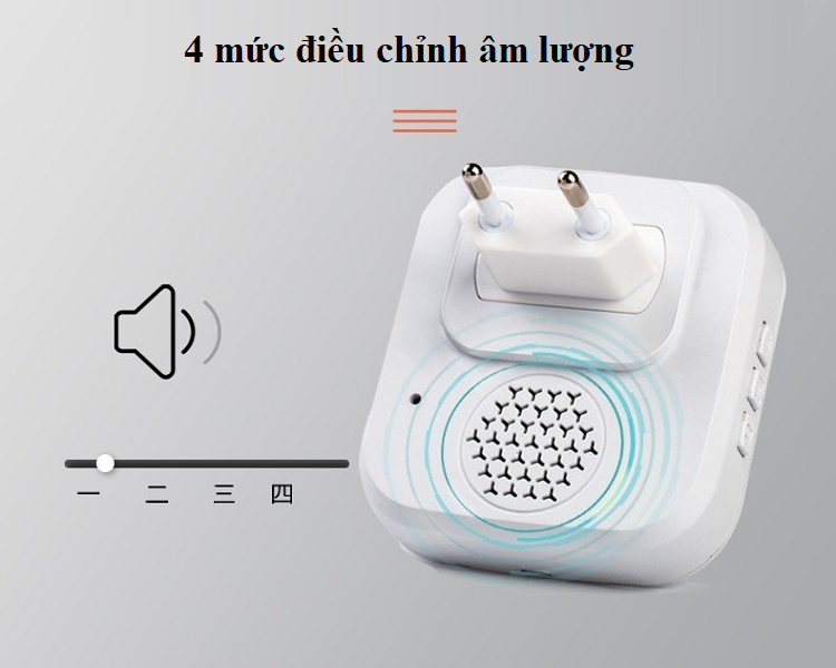 Bộ báo khách - Chuông báo mở cửa đa dạng nhạc chuông, hiển thị nhiệt độ cao cấp ( TẶNG KÈM 04 NÚT KẸP CAO SU ĐA NĂNG NGẪU NHIÊN )