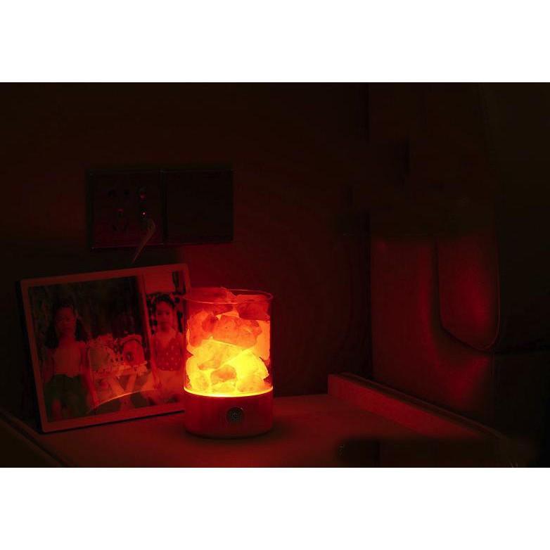 Đá muối Himalaya kiêm đèn ngủ, tạo ion âm lọc khí đồng thời bảo vệ sức khỏe của bạn - Gia dụng SG