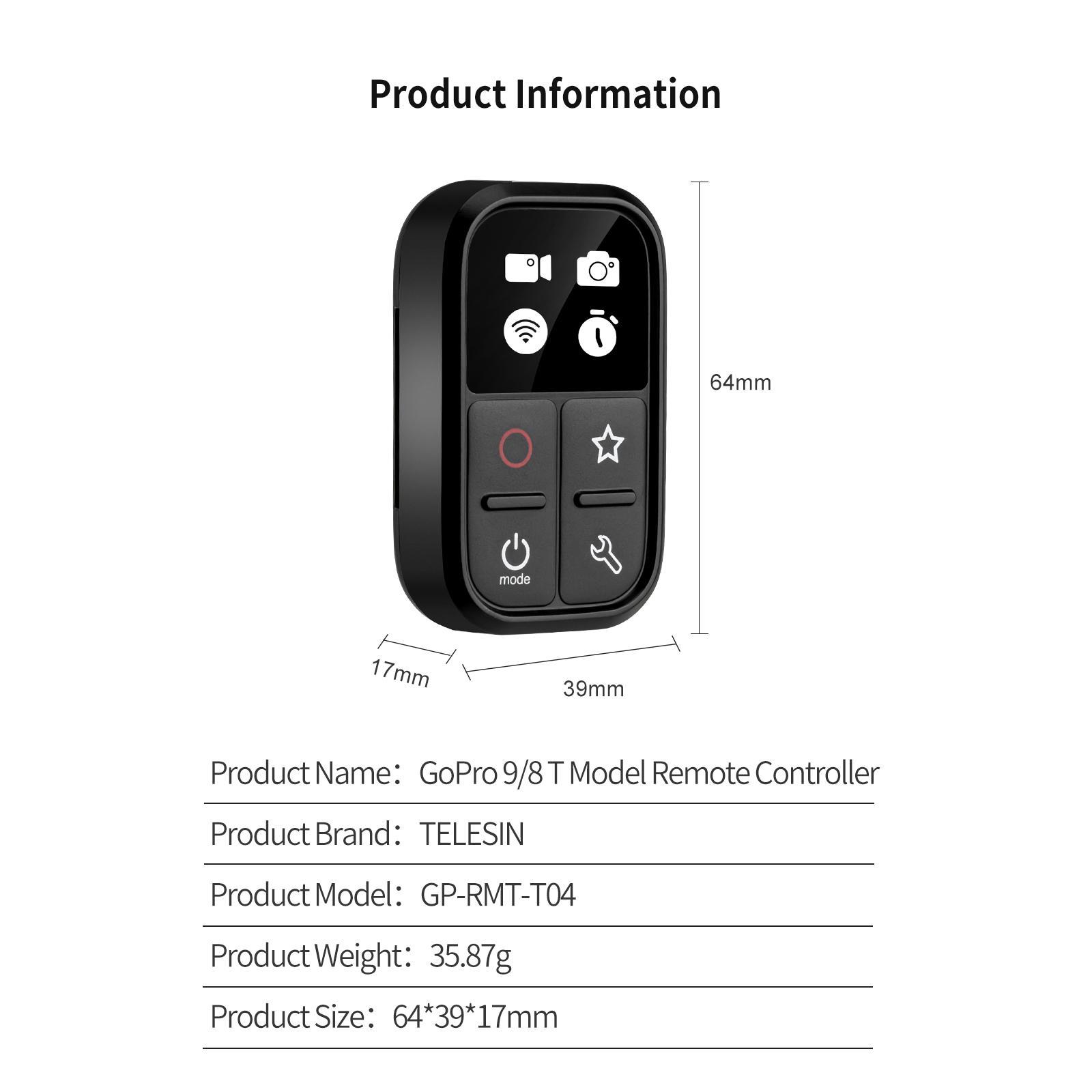 WiFi Remote Control Multifunctional Wireless for 8/9/Max Black