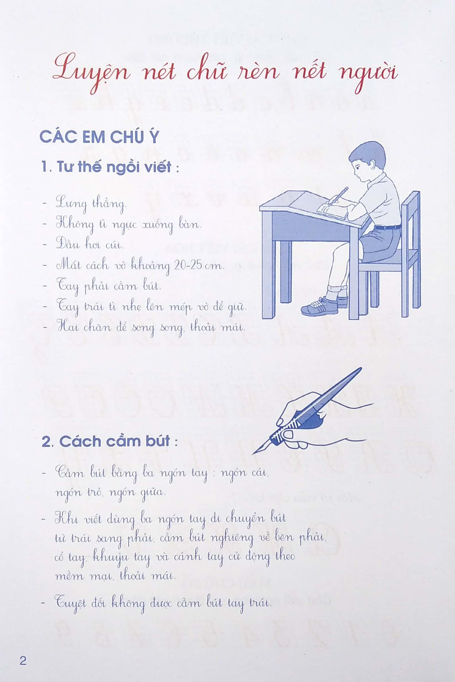 Luyện Chữ Đẹp Chữ Nghiêng Nét Thanh, Đậm