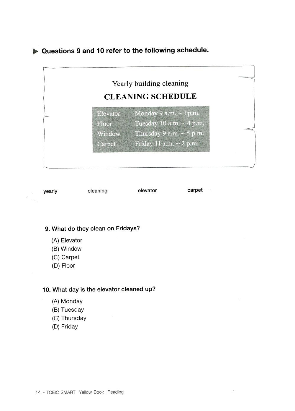 Toeic Smart - Yellow Book Reading (Kèm CD)