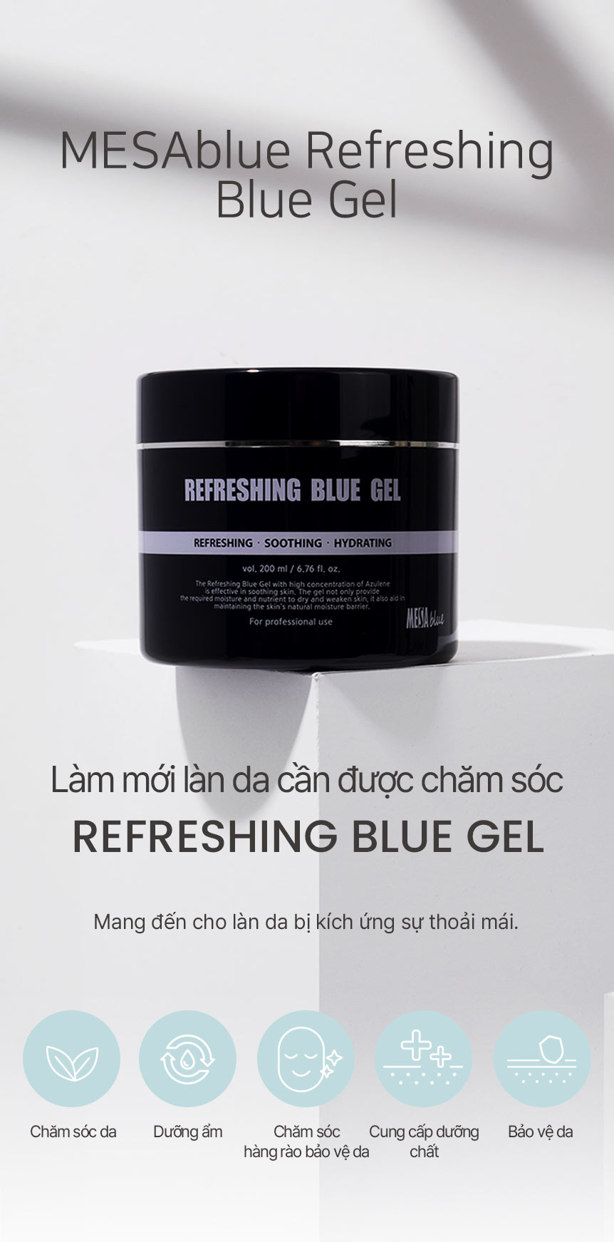 Kem dưỡng ẩm MESABLUE REFRESING BLUE GEL 200ml