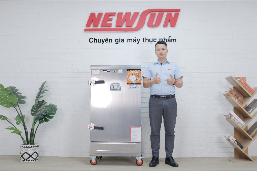 Tủ Nấu Cơm Bằng Điện NEWSUN 10 Khay Nhập Khẩu