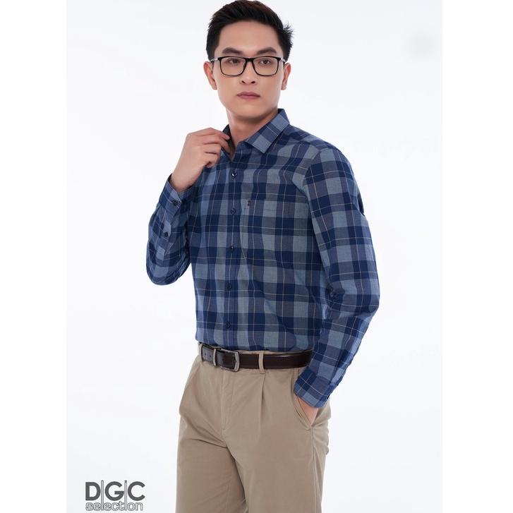 Áo so mi Nam dài tay kẻ caro DGC - SASDCB05M-S