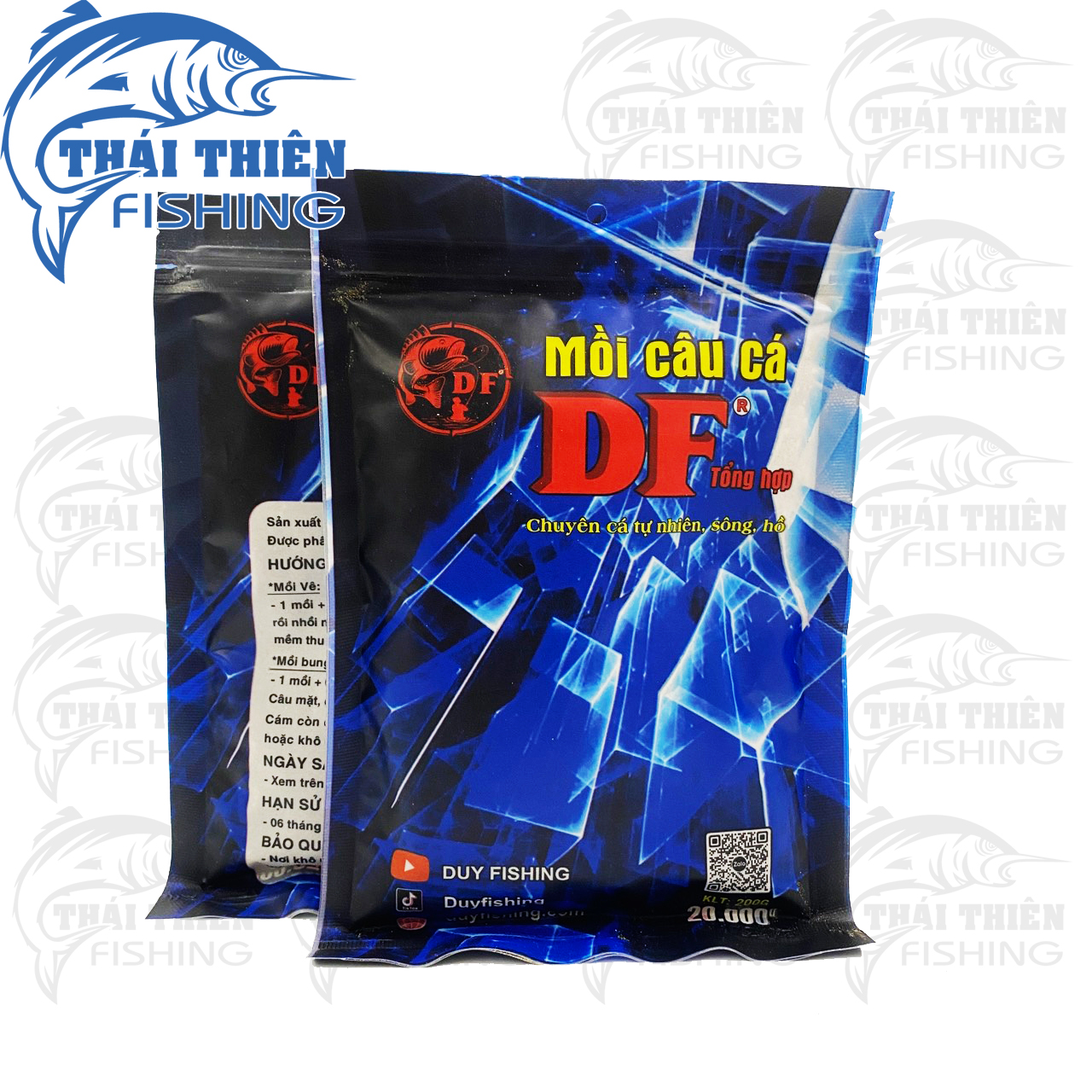 Mồi Câu Cá DF Tổng Hợp Gói 200g Dùng Câu Sông Tự Nhiên, Hồ Dịch Vụ