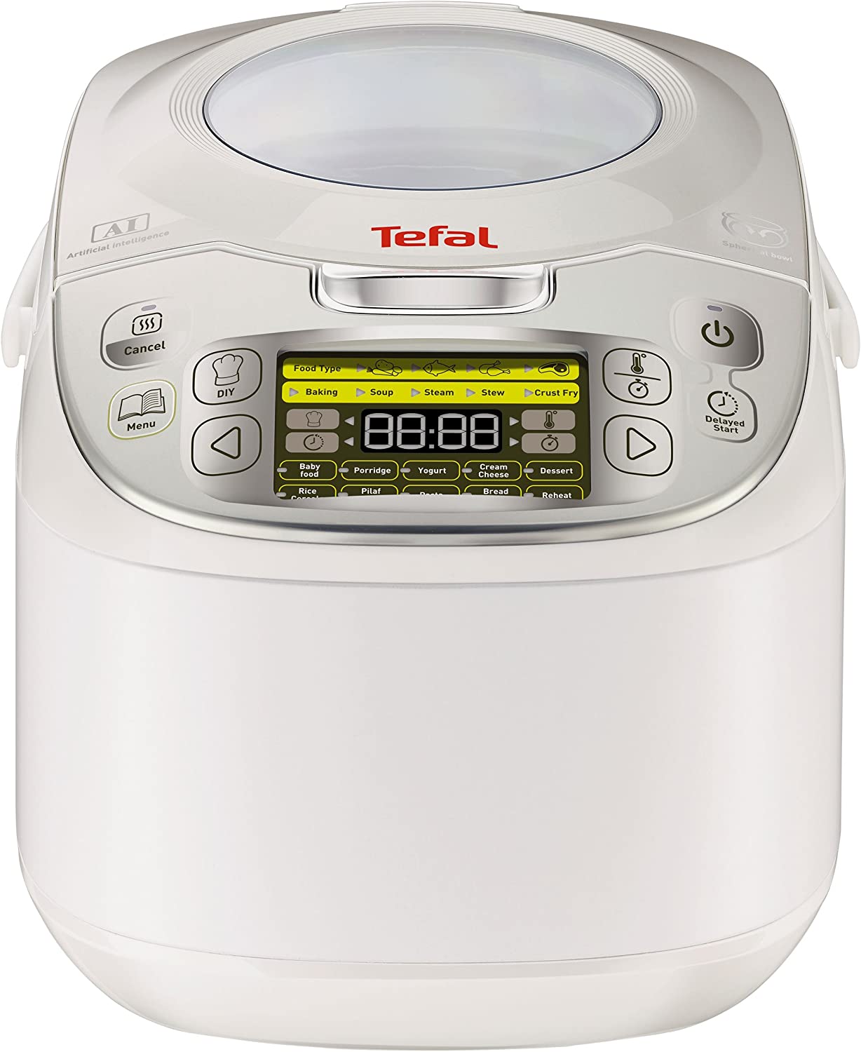 Nồi Cơm Điện Tử Thông Minh TEFAL RK8121 MULTI-COOK, Sản Xuất Tại Pháp, 45 Chương Trình Nấu, Dung Tích 5L, Công Suất Cao 750W - Hàng Nhập Khẩu Đức