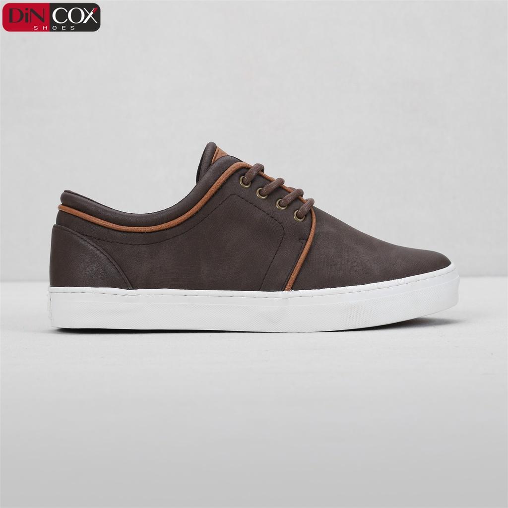 Giày Sneaker Da Nam DINCOX C03 Khí Chất Lịch Thiệp Brown